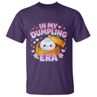 In My Dumpling Era Kawaii Pastel Graphic T Shirt Retro Groovy Glitter Bao Steamer Basket