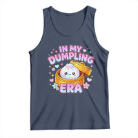 In My Dumpling Era Kawaii Pastel Graphic Tank Top Retro Groovy Glitter Bao Steamer Basket
