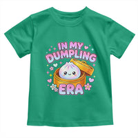 In My Dumpling Era Kawaii Pastel Graphic Toddler T Shirt Retro Groovy Glitter Bao Steamer Basket