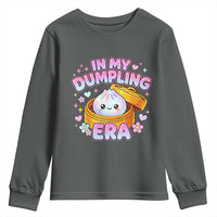 In My Dumpling Era Kawaii Pastel Graphic Youth Sweatshirt Retro Groovy Glitter Bao Steamer Basket