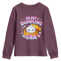 In My Dumpling Era Kawaii Pastel Graphic Youth Sweatshirt Retro Groovy Glitter Bao Steamer Basket