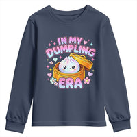 In My Dumpling Era Kawaii Pastel Graphic Youth Sweatshirt Retro Groovy Glitter Bao Steamer Basket