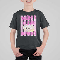 You Are A Glitter Dumpling Cute Preppy Pastel Graphic T Shirt For Kid Kawaii Pastel Pink Striped Food Quote