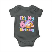 Its My 6th Birthday Kawaii Glitter Dumpling Graphic Baby Onesie Cute 6 Years Old Rainbow Bday Girl Party