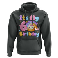 Its My 6th Birthday Kawaii Glitter Dumpling Graphic Hoodie Cute 6 Years Old Rainbow Bday Girl Party