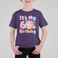 Its My 6th Birthday Kawaii Glitter Dumpling Graphic T Shirt For Kid Cute 6 Years Old Rainbow Bday Girl Party