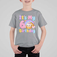 Its My 6th Birthday Kawaii Glitter Dumpling Graphic T Shirt For Kid Cute 6 Years Old Rainbow Bday Girl Party