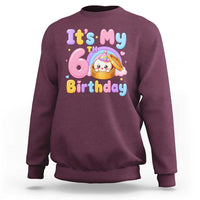 Its My 6th Birthday Kawaii Glitter Dumpling Graphic Sweatshirt Cute 6 Years Old Rainbow Bday Girl Party