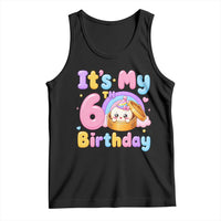 Its My 6th Birthday Kawaii Glitter Dumpling Graphic Tank Top Cute 6 Years Old Rainbow Bday Girl Party
