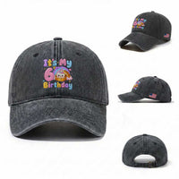 Its My 6th Birthday Kawaii Glitter Dumpling Graphic Washed Cotton Baseball Cap Cute 6 Years Old Rainbow Bday Girl Party