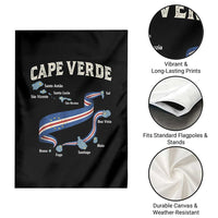 Cape Verde Islands Map National Flag Garden Flag Cabo Verde Archipelago Geography Pride