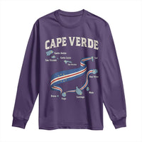 Cape Verde Islands Map National Flag Long Sleeve Shirt Cabo Verde Archipelago Geography Pride