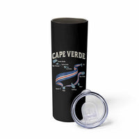 Cape Verde Islands Map National Flag Skinny Tumbler Cabo Verde Archipelago Geography Pride