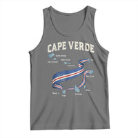 Cape Verde Islands Map National Flag Tank Top Cabo Verde Archipelago Geography Pride