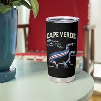 Cape Verde Islands Map National Flag Tumbler Cup Cabo Verde Archipelago Geography Pride