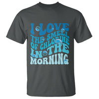 Funny Swimming T Shirt I Love The Smell Of Chlorine In The Morning Groovy - Wonder Print Shop
