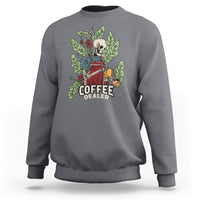 Skeleton Barista Sweatshirt Coffee Dealer Latte Lover - Wonder Print Shop