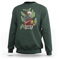 Skeleton Barista Sweatshirt Coffee Dealer Latte Lover - Wonder Print Shop