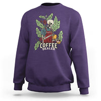 Skeleton Barista Sweatshirt Coffee Dealer Latte Lover - Wonder Print Shop