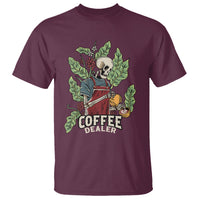 Skeleton Barista T Shirt Coffee Dealer Latte Lover - Wonder Print Shop