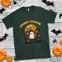 Halloween T Shirt Spooky Season Ghost Boo Scary Night Halloween Costume - Wonder Print Shop