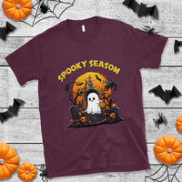 Halloween T Shirt Spooky Season Ghost Boo Scary Night Halloween Costume - Wonder Print Shop