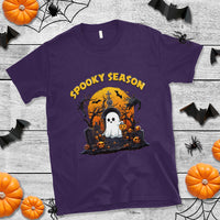 Halloween T Shirt Spooky Season Ghost Boo Scary Night Halloween Costume - Wonder Print Shop