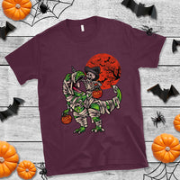 Halloween T Shirt Halloween Skeleton Riding Dinosaur Funny Scary Pumpkin - Wonder Print Shop