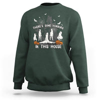 Halloween Sweatshirt There's Some Horrors In This House Ghosts Pumpkin Halloween - Wonder Print Shop