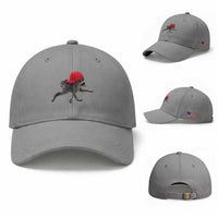 Funny Jimothy Raccoon Wearing Red Cap Graphic Baseball Cap Viral Seattle Trash Panda Feral Legend