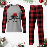 Funny Jimothy Raccoon Wearing Red Cap Graphic Plaid Pajama Set Viral Seattle Trash Panda Feral Legend