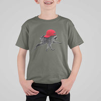 Funny Jimothy Raccoon Wearing Red Cap Graphic T Shirt For Kid Viral Seattle Trash Panda Feral Legend