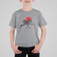 Funny Jimothy Raccoon Wearing Red Cap Graphic T Shirt For Kid Viral Seattle Trash Panda Feral Legend