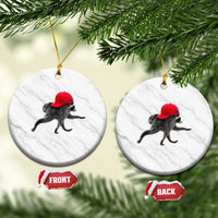 Funny Jimothy Raccoon Wearing Red Cap Graphic Ceramic Ornament Viral Seattle Trash Panda Feral Legend