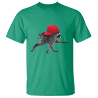 Funny Jimothy Raccoon Wearing Red Cap Graphic T Shirt Viral Seattle Trash Panda Feral Legend