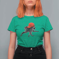 Funny Jimothy Raccoon Wearing Red Cap Graphic T Shirt For Women Viral Seattle Trash Panda Feral Legend