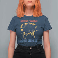 Funny Jimothy Meme Back Pain Humor T Shirt For Women My Back Problems Do Not Define Me Viral Seattle Raccoon