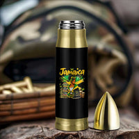 Proud Jamaican Queen Jamaica Roots Heritage Bullet Tumbler Doctor Bird and Island Landmarks Graphic