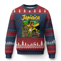 Proud Jamaican Queen Jamaica Roots Heritage Ugly Christmas Sweater Doctor Bird and Island Landmarks Graphic