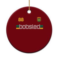 Jamaica Bobsled 1988 Sports Jersey Style Ceramic Ornament Retro Winter Games Team Island Jamaican Pride