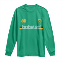 Jamaica Bobsled 1988 Sports Jersey Style Long Sleeve Shirt Retro Winter Games Team Island Jamaican Pride