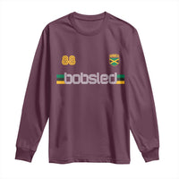 Jamaica Bobsled 1988 Sports Jersey Style Long Sleeve Shirt Retro Winter Games Team Island Jamaican Pride