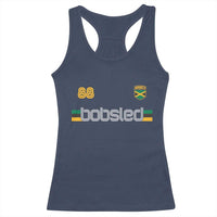 Jamaica Bobsled 1988 Sports Jersey Style Racerback Tank Top Retro Winter Games Team Island Jamaican Pride