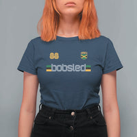 Jamaica Bobsled 1988 Sports Jersey Style T Shirt For Women Retro Winter Games Team Island Jamaican Pride