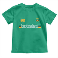 Jamaica Bobsled 1988 Sports Jersey Style Toddler T Shirt Retro Winter Games Team Island Jamaican Pride