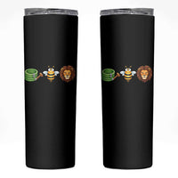 Hose Bee Lion Meme Slang Funny Wordplay Pun Graphic Skinny Tumbler