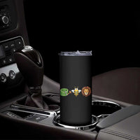 Hose Bee Lion Meme Slang Funny Wordplay Pun Graphic Skinny Tumbler