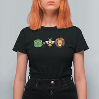 Hose Bee Lion Meme Slang Funny Wordplay Pun Graphic T Shirt For Women