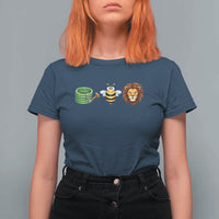 Hose Bee Lion Meme Slang Funny Wordplay Pun Graphic T Shirt For Women