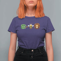 Hose Bee Lion Meme Slang Funny Wordplay Pun Graphic T Shirt For Women